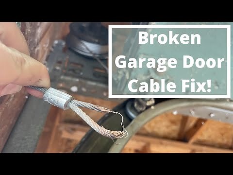 How to Fix and Install New Garage Door Cables