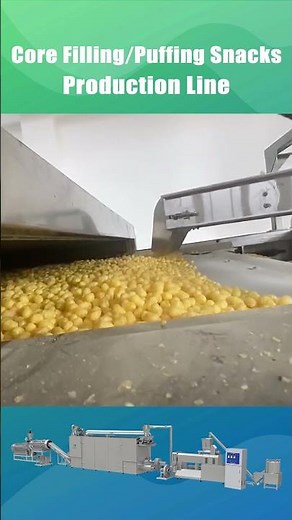 Puffed Snacks Food Twin Screw Extruder Machine Production line