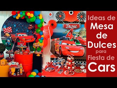 Ideas de Mesas de Dulces para Fiesta Tematica de Cars