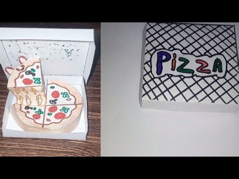 How To Make A Pizza Box Origami / Paper Box For Pizza 