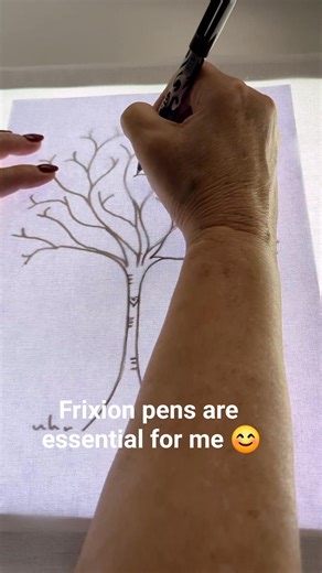 8.3K views · 104 reactions | Tracing day in the sewing room! I’m transferring my tree template onto lovely white cotton using a light box and my trusty Frixion pen. It’s such a calming step — creating those gentle guidelines ready for the freemotion stitching to come. I can’t wait to bring all these branches to life with thread! Hope you enjoy this little behind-the-scenes peek Helen | Helen Newton Sews | Facebook