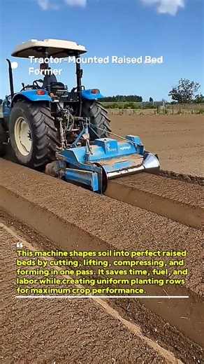 Perfect Raised Beds in Seconds with Tractor Bed Former #farming #agtech #USA