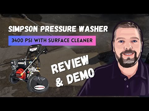 Simpson Pressure Washer Review & Demo | Simpson 3400 PSI CM61248-S