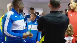 WATCH: “Ooh, Danish friends!” Jamie Vardy’s perfect Inbetweeners joke on Kasper Schmeichel