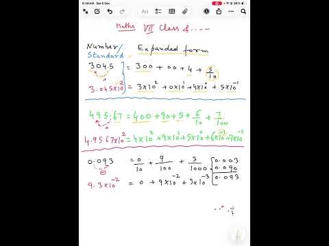 Standard form and expanded form