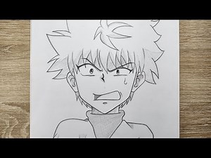 How to Draw Killua step by step tutorial [ Hunter x Hunter ]