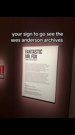 Wes Anderson Archives London: Fantastic Mr. Fox Exhibit Review