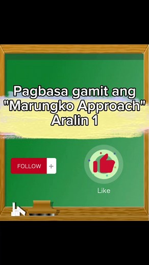 021_Pagbasa "Marungko Approach" Aralin 1 #MarungkoApproach #UnangPagbasa #videolessongradeone #fbreels #reelsvideo #educationalvideosforkids #reelsfb #videolesson #reelsviral | Short Lessons for Primary Learners