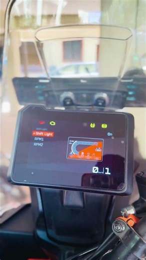Set shift light for #RPM on #ktm 390 Adventure