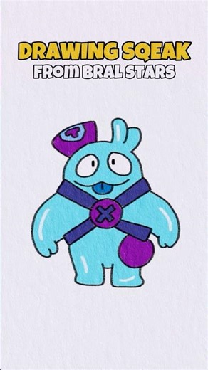 Squeak Drawing Speedrun! 💧💨 Brawl Stars Character Drawing