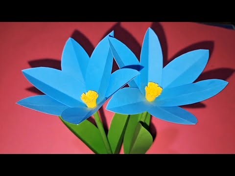 DIY Bunga Origami Cantik | Simple Origami Flower Step by Step