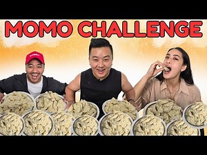Fastest 150 momo eating challenge but there's a twist