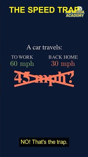 The Average Speed Trap! (60 vs 30)