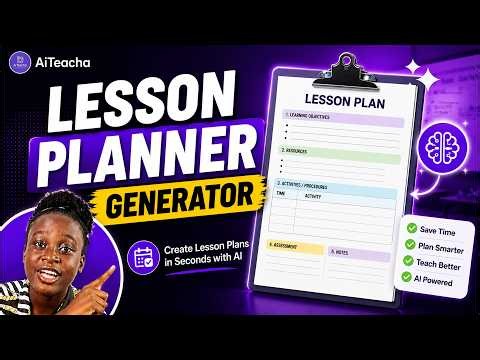 How to Create Lesson Plans with AI | AiTeacha Tutorial
