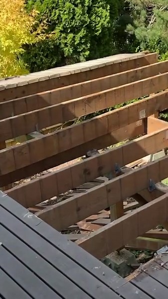 How To Remodel A Deck using the DEWALT POWERSTACK Battery! #deckbuilding #construction #dewalttough #sponsored #powerstack | BYOT