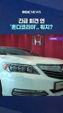 Honda Korea Holds Emergency Press Conference... What's Going On? "Withdrawal from Korea" Causes U...