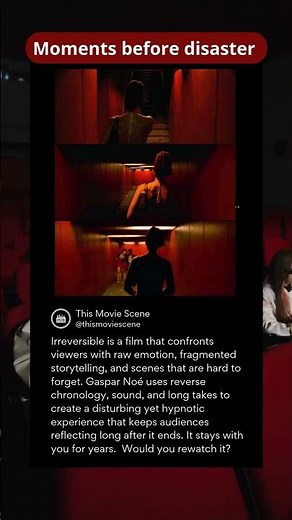 Irreversible: a movie you only watch once 🎬