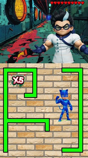 Sprunki Maze Battle Part 10 : Help PJ Mask Defeat Villains #sprunki #animation #usa