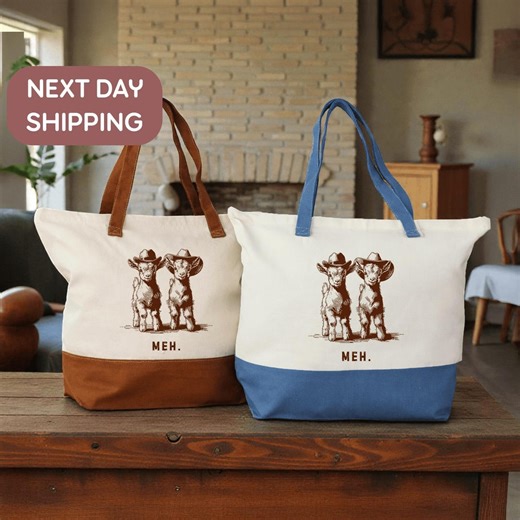 Western Goat Tote Bag, Cowboy Farm Animal Tote Bag, Country Gift Tote Bag for Women Teens Friend, Ranch Lover Bag - Etsy