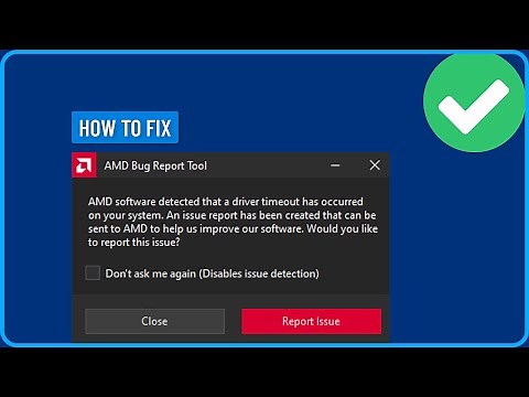 How To Fix AMD Software Detected That A Driver Timeout Has Occurred (2025)