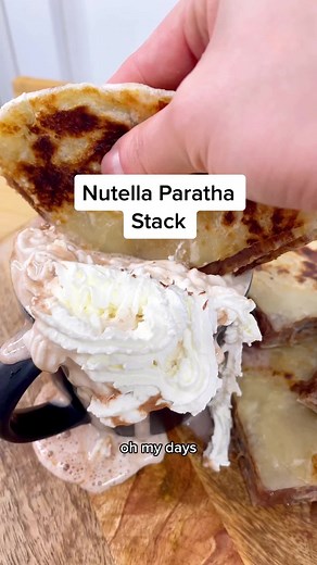 Delicious Nutella Paratha Stack Recipe