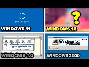 Evolution of Windows Shutdown Screens (1985 - 2300)