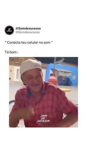 Conecta teu celular no bluetooth 😅