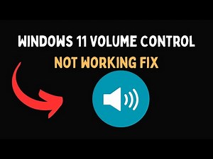 Windows 11 Volume Control not working Fix