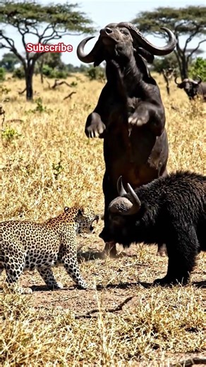 Wild Animals CLASH in a Crazy Fight Between a Leopard a Buffalo and a Black Rhinoceros?