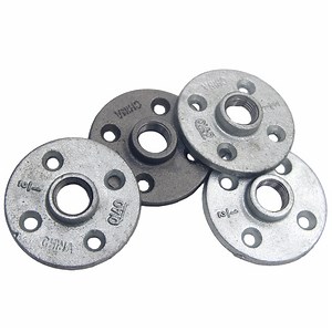 [Hot Item] Flanges in BS\NPT Threads Gi Malleable Iron Pipe Fittings with 4 Hole of 1\2 to 6 Size for Fire Fighting System and DIY Products