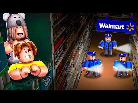We Secretly Lived in a GROCERY STORE in Roblox!
