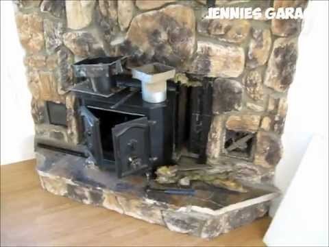 How To Take Out A Fireplace & Install Wood Pellet Stove - It Only Took 3 Weeks!!