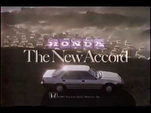 1986 Honda Accord Commercial