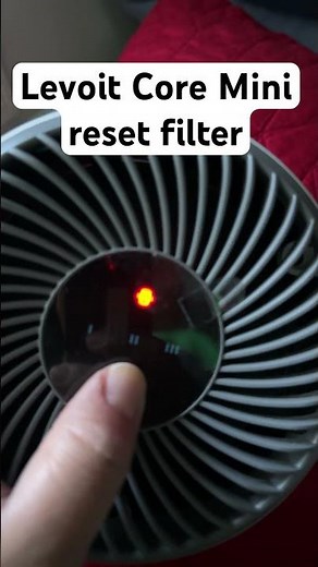 Levoit Air Purifier Core Mini Reset Filter light