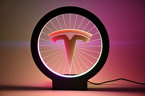 Tesla RGB LED Logo Lamp – Electrify Your Space With Style - Etsy