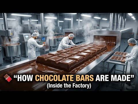 How Chocolate Is Made in Factory | Chocolate Production Full Process