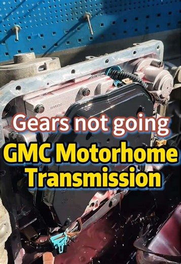 GMC Motorhome Transmission Gears not going .#transmission #gearbox #transmissionrepair #workshop #fy #fyb #foryou #mechanictransmission #pakaraearbox #transmaticautomotive