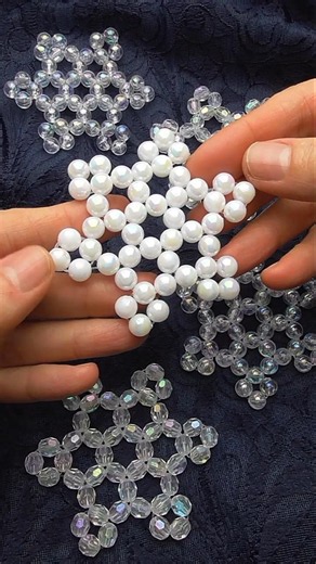 Snowflake - Star - Beads #aureliamyszkaszara #passion #beads #star #snowflake