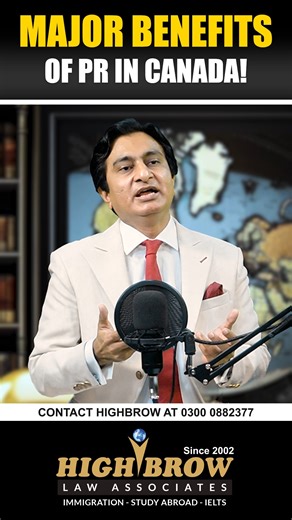 3.9K views · 49 reactions | Major Benefits Of PR in Canada! #PR #HighbrowConsultancy #Canada | Highbrow International | Facebook