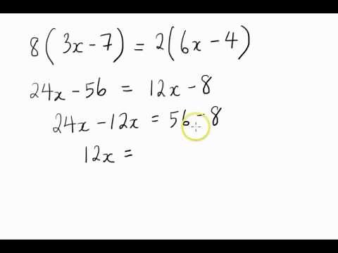 Solving Equations With An Unknown Variable