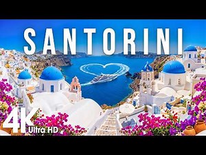 Santorini 4K Drone Footage | White Villages, Blue Domes & Aegean Paradise | Planet Oceanic