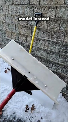 A bigger Snow Pusher Isn't Always Better