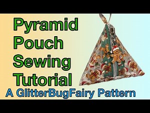 Pyramid Pouch Sewing Tutorial: Easy project using clear vinyl!
