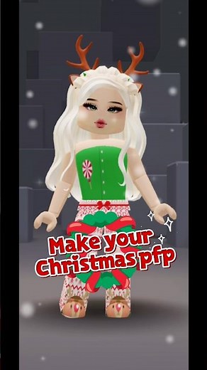 Make your own roblox Christmas pfp outfit for girl