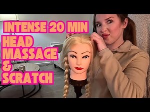 Intense Head Scratching, hair brushing & Hair Braiding ASMR