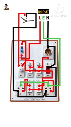 How To Give Electric Board MCB Full Board Connection #electricwiring #shortsviral