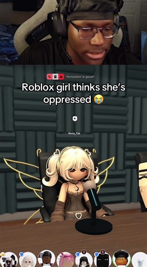 is she real 😂 #fyp #roblox #twitchstreamer #debate #ragebait | rage bait