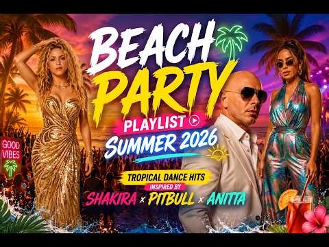Beach Party Playlist Summer 2026 🌴🔥 Tropical Dance Hits Inspired by Shakira x Pitbull x Anitta