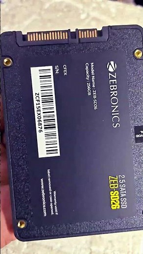 #zebronics #ssd #256gbssd #satassd #zeb-sd26 #virals #trending