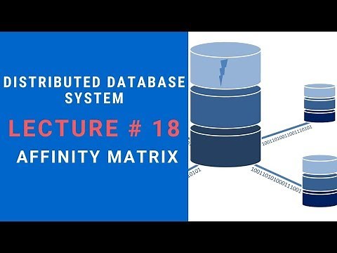 Attribute Affinity Matrix With Example in Distributed Database System Lecture 18